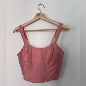 Vintage Victorias Secret Corset Bustier Crop Top Stretch 34B